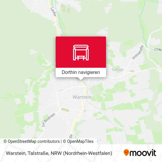 Warstein, Talstraße Karte