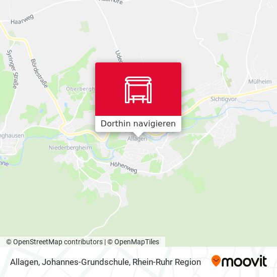 Allagen, Johannes-Grundschule Karte