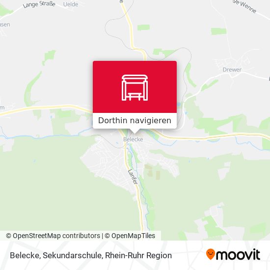 Belecke, Sekundarschule Karte