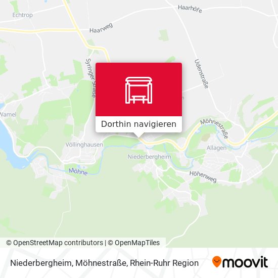 Niederbergheim, Möhnestraße Karte