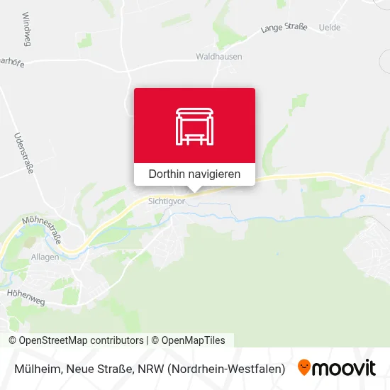 Mülheim, Neue Straße Karte