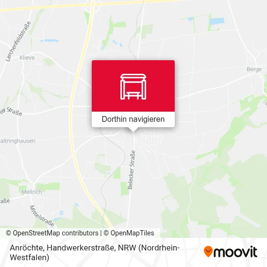 Anröchte, Handwerkerstraße Karte