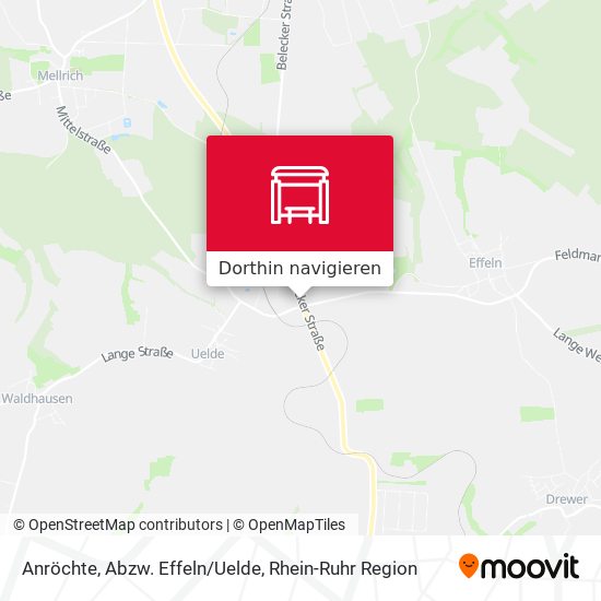 Anröchte, Abzw. Effeln/Uelde Karte