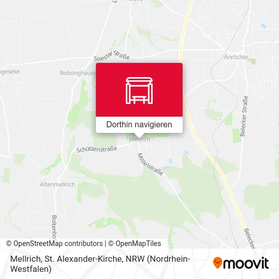 Mellrich, St. Alexander-Kirche Karte