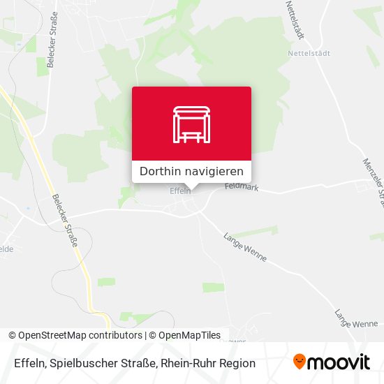 Effeln, Spielbuscher Straße Karte