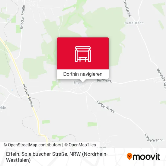 Effeln, Spielbuscher Straße Karte