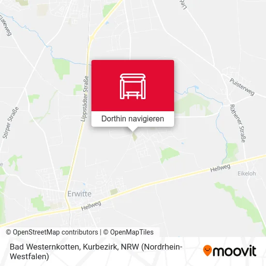 Bad Westernkotten, Kurbezirk Karte