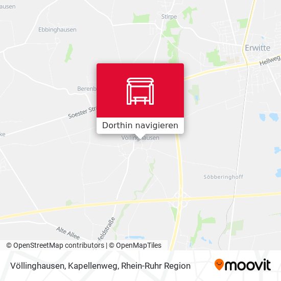 Völlinghausen, Kapellenweg Karte
