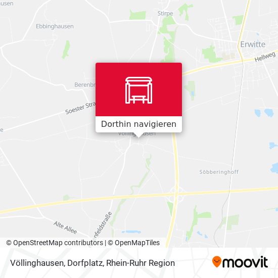 Völlinghausen, Dorfplatz Karte