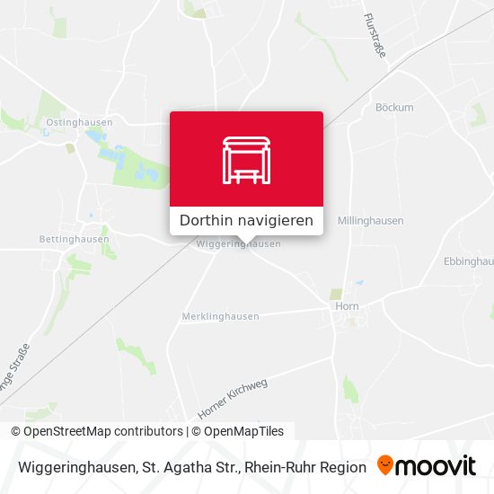 Wiggeringhausen, St. Agatha Str. Karte