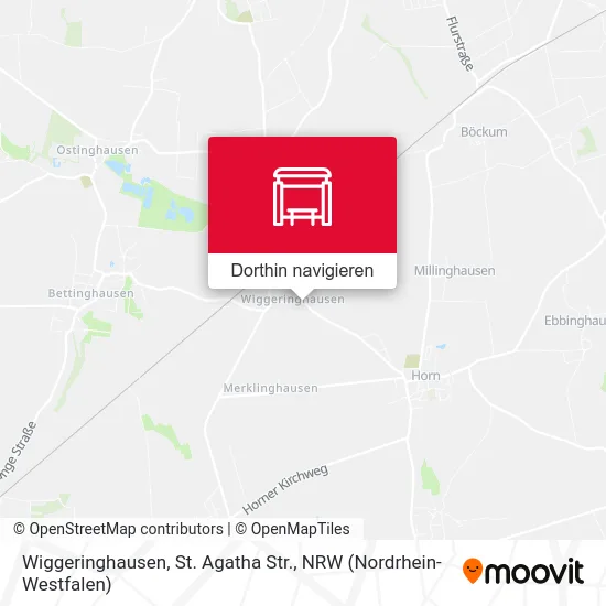 Wiggeringhausen, St. Agatha Str. Karte