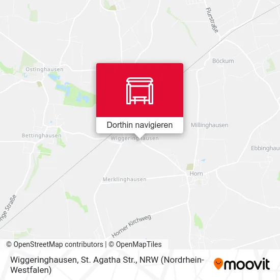 Wiggeringhausen, St. Agatha Str. Karte