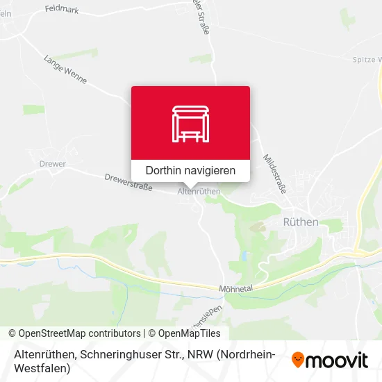 Altenrüthen, Schneringhuser Str. Karte