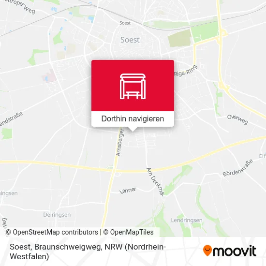 Soest, Braunschweigweg Karte