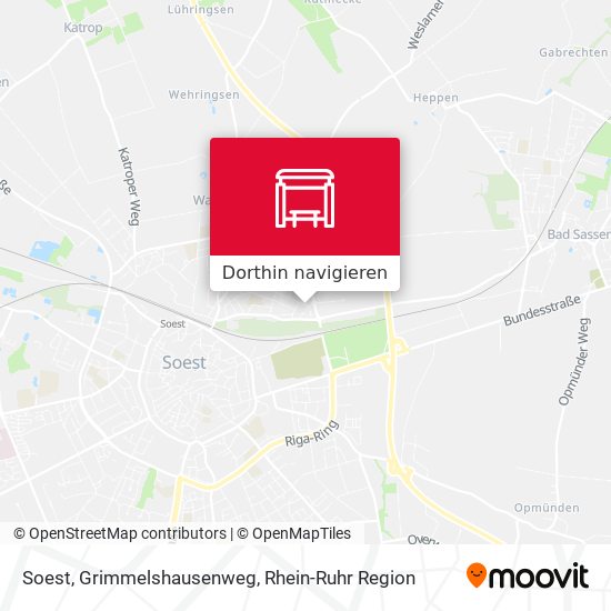 Soest, Grimmelshausenweg Karte