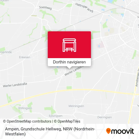 Ampen, Grundschule Hellweg Karte