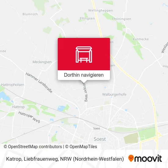 Katrop, Liebfrauenweg Karte