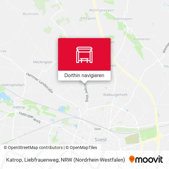 Katrop, Liebfrauenweg Karte