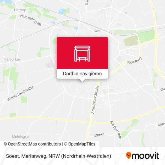 Soest, Merianweg Karte