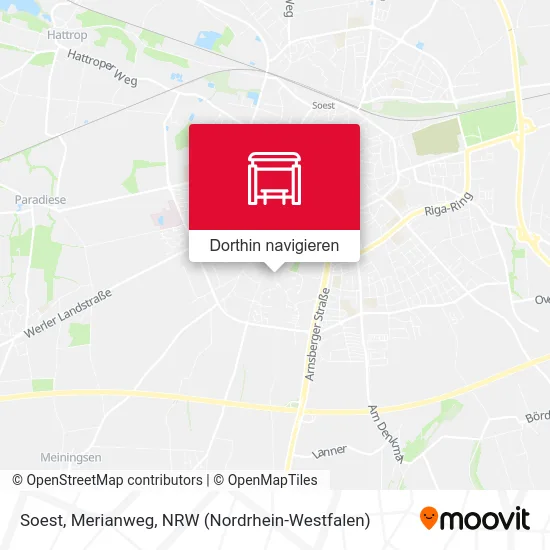 Soest, Merianweg Karte