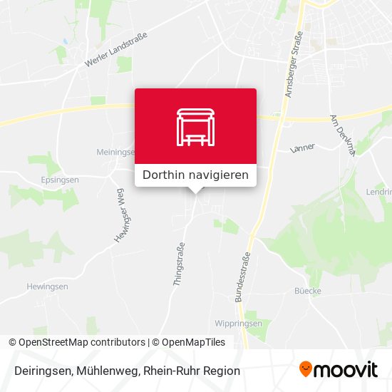 Deiringsen, Mühlenweg Karte