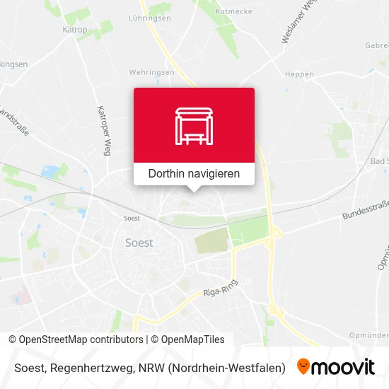Soest, Regenhertzweg Karte