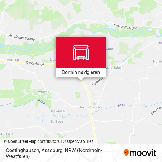 Oestinghausen, Asseburg Karte