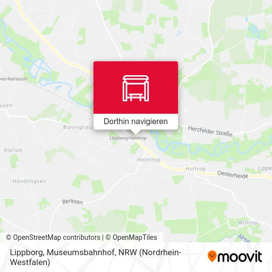 Lippborg, Museumsbahnhof Karte