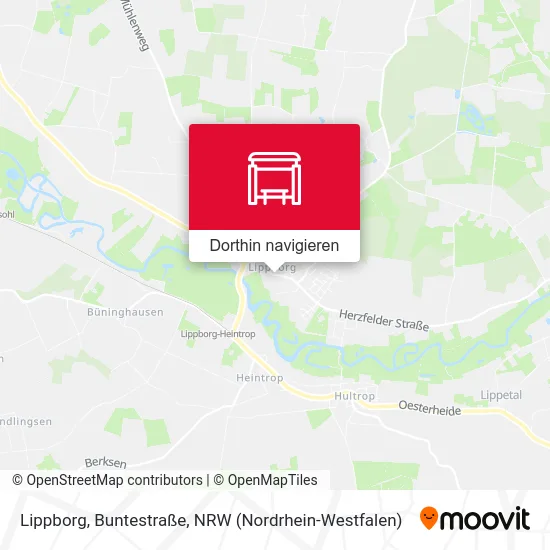 Lippborg, Buntestraße Karte