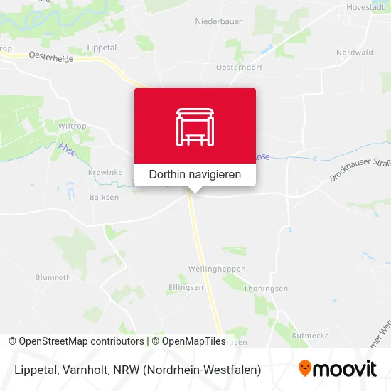 Lippetal, Varnholt Karte