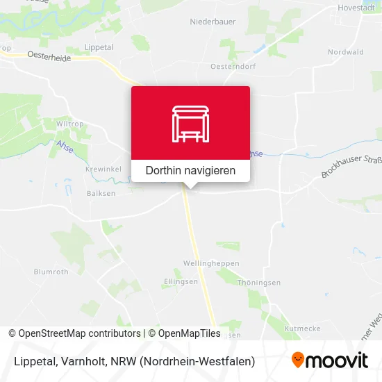 Lippetal, Varnholt Karte