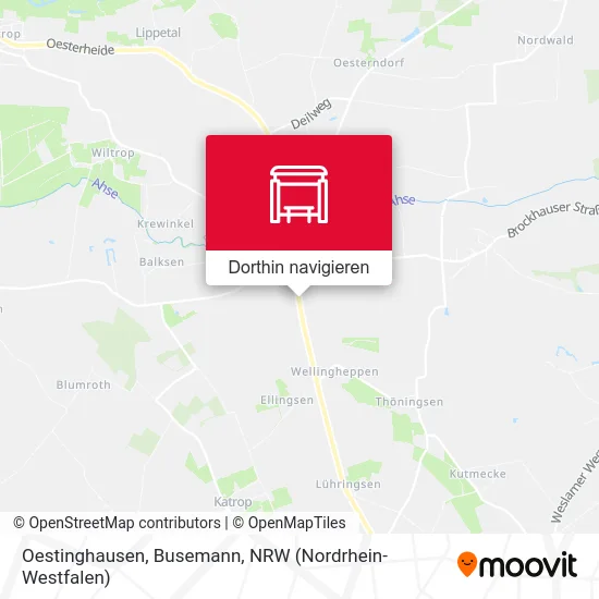 Oestinghausen, Busemann Karte