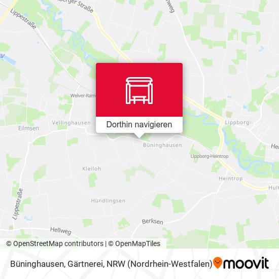Büninghausen, Gärtnerei Karte