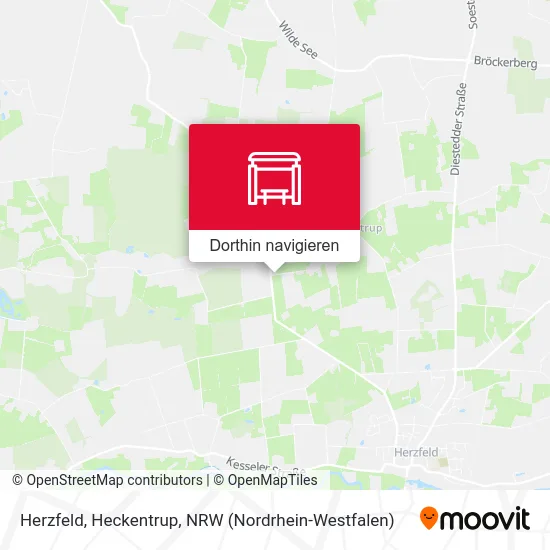 Herzfeld, Heckentrup Karte