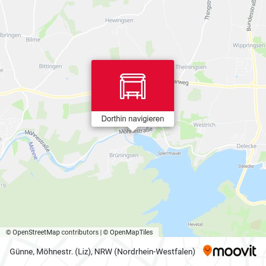 Günne, Möhnestr. (Liz) Karte