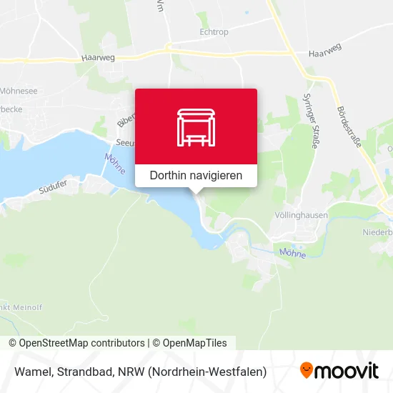 Wamel, Strandbad Karte