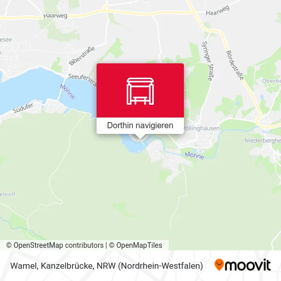 Wamel, Kanzelbrücke Karte