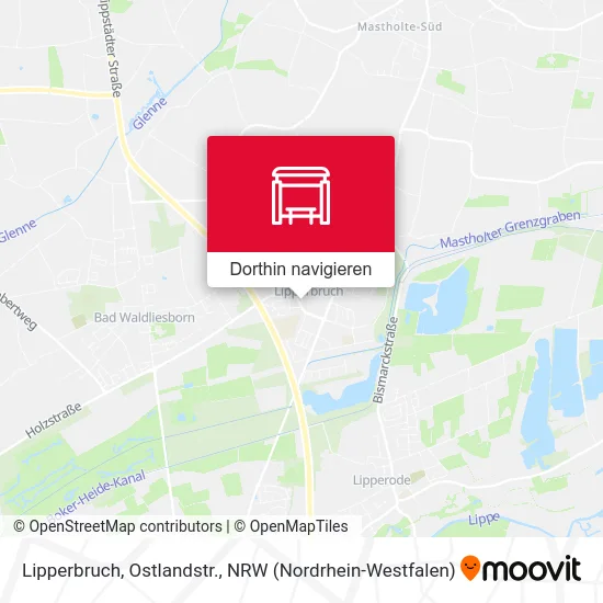 Lipperbruch, Ostlandstr. Karte