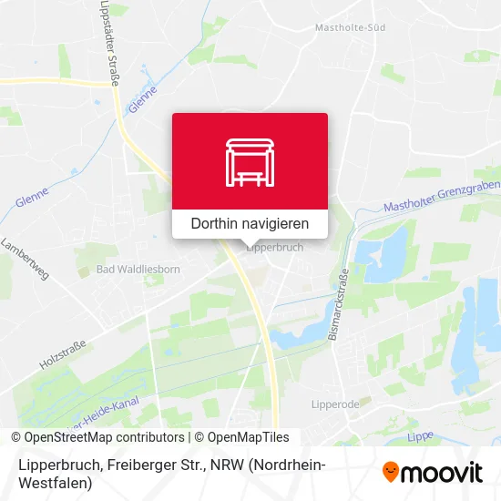 Lipperbruch, Freiberger Str. Karte