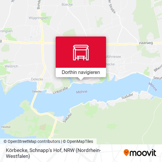 Körbecke, Schnapp's Hof Karte