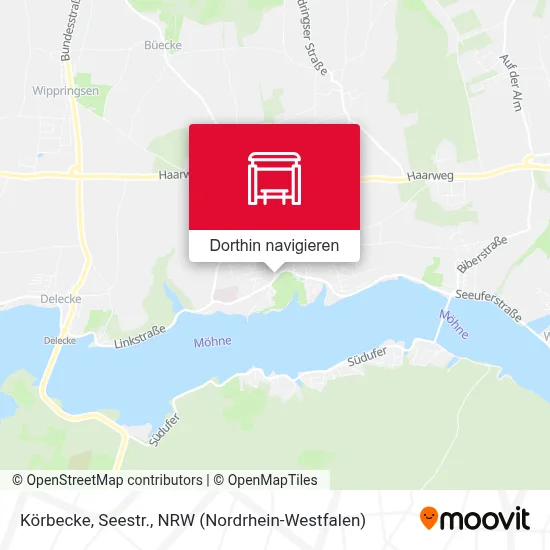 Körbecke, Seestr. Karte