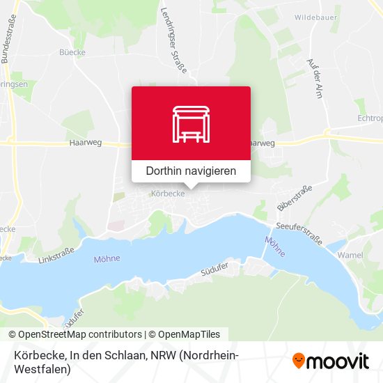 Körbecke, In den Schlaan Karte