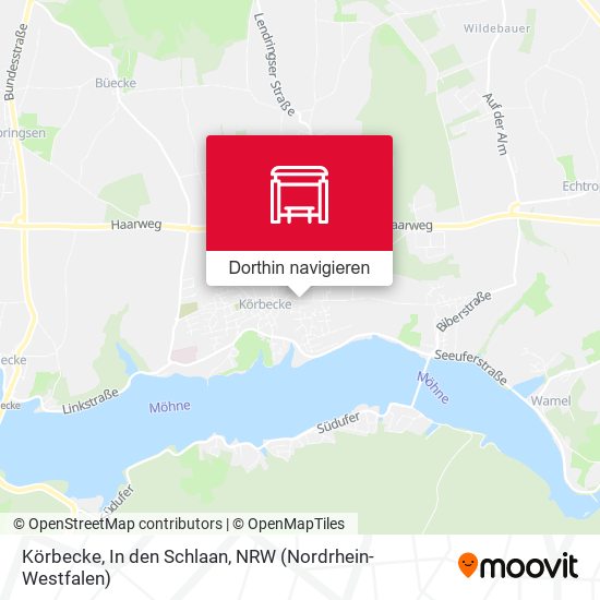 Körbecke, In den Schlaan Karte
