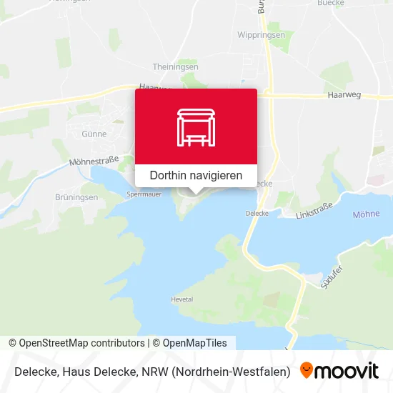 Delecke, Haus Delecke Karte