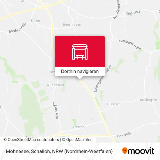 Möhnesee, Schalloh Karte