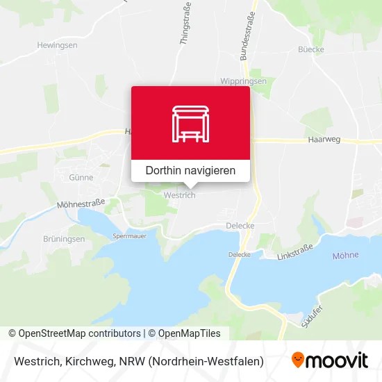 Westrich, Kirchweg Karte