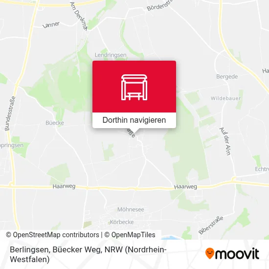 Berlingsen, Büecker Weg Karte