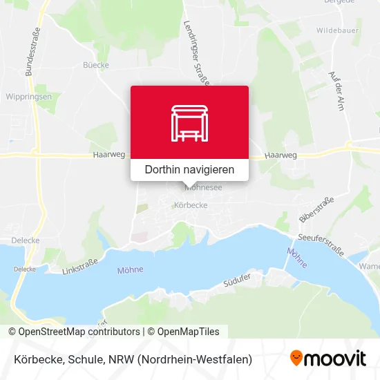 Körbecke, Schule Karte