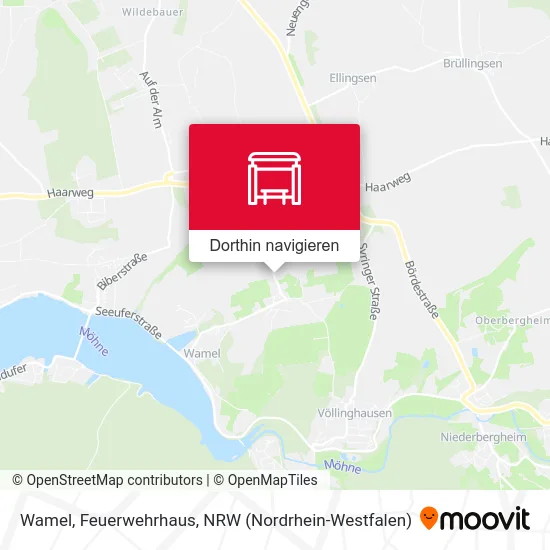 Wamel, Feuerwehrhaus Karte