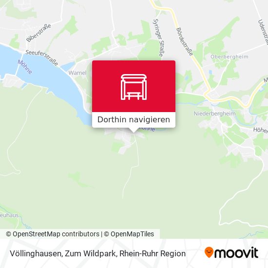 Völlinghausen, Zum Wildpark Karte